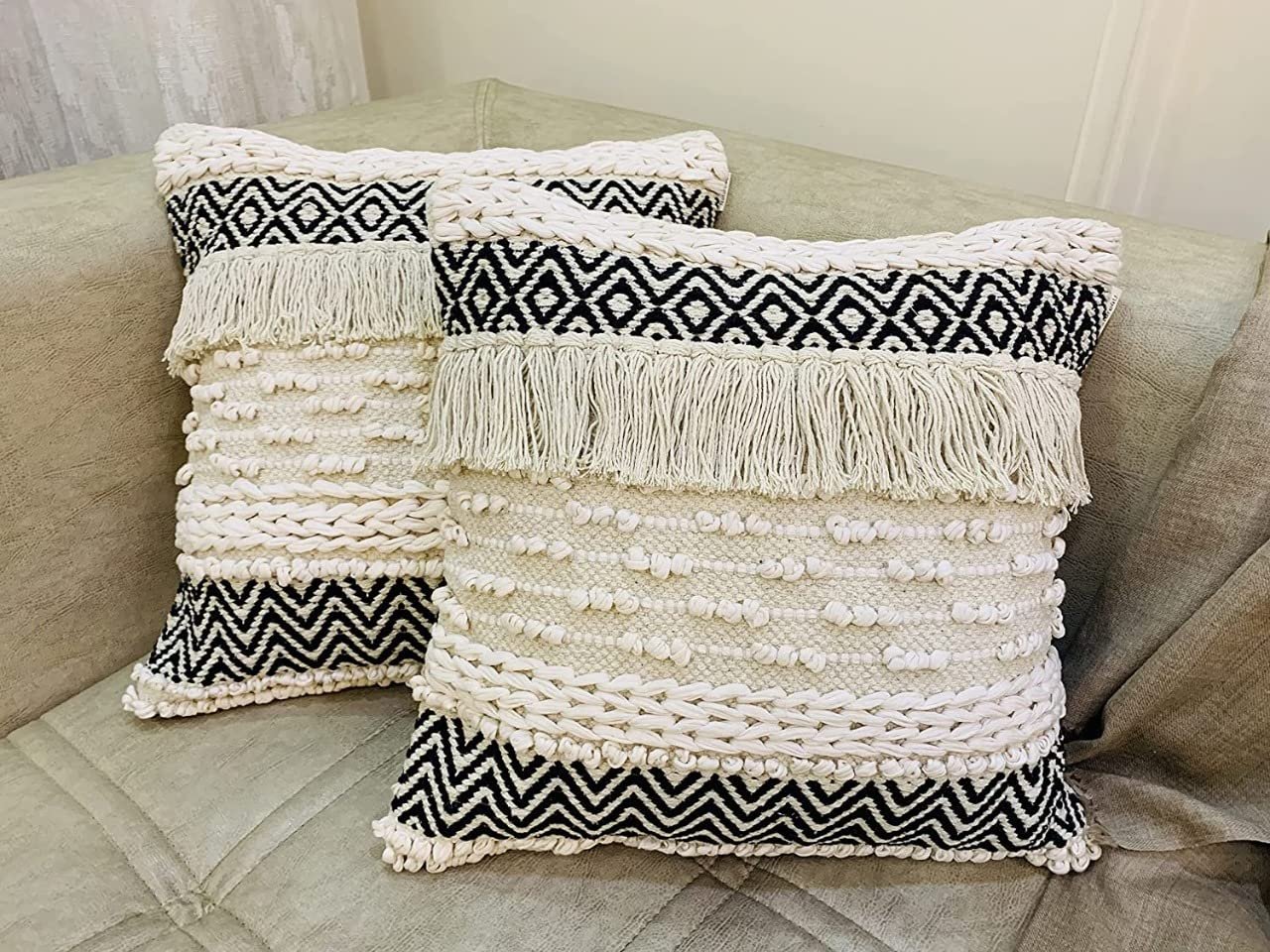 Handloom Cotton Pillow Cover